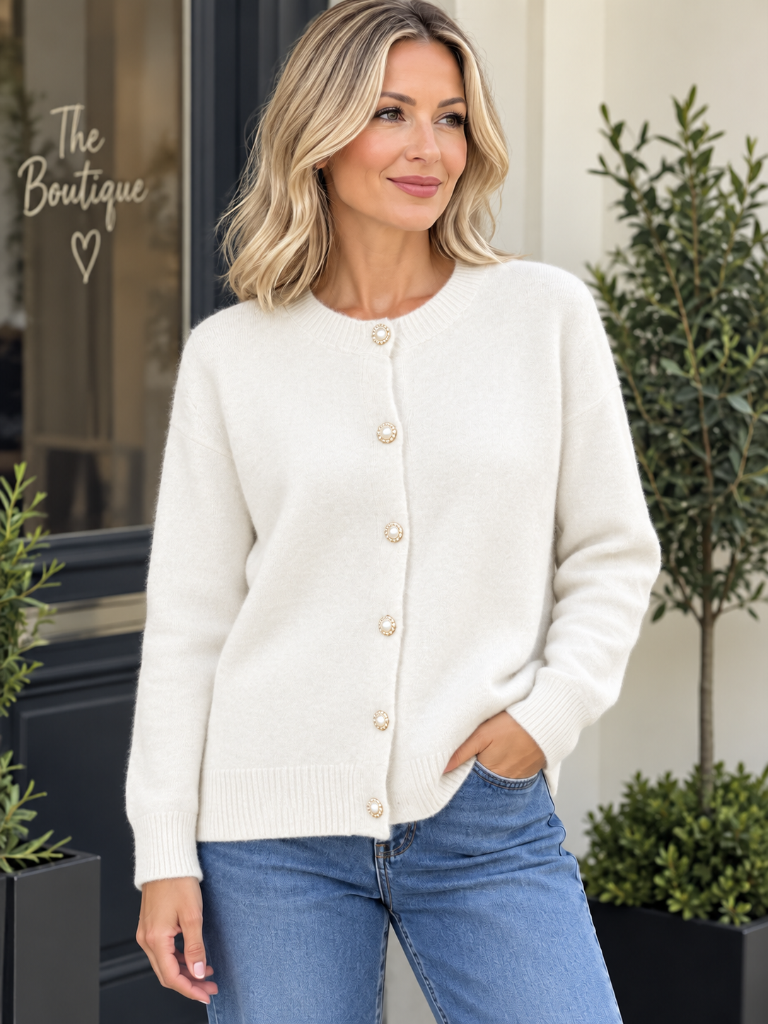 Cassie Cardigan Winter White