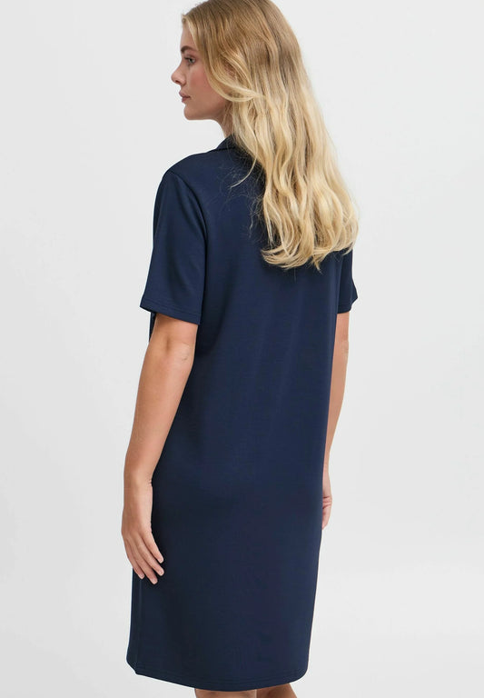 Fransa Aurora T Shirt Dress Navy