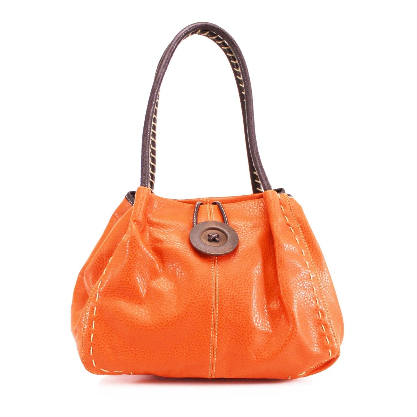 Button Bag Orange
