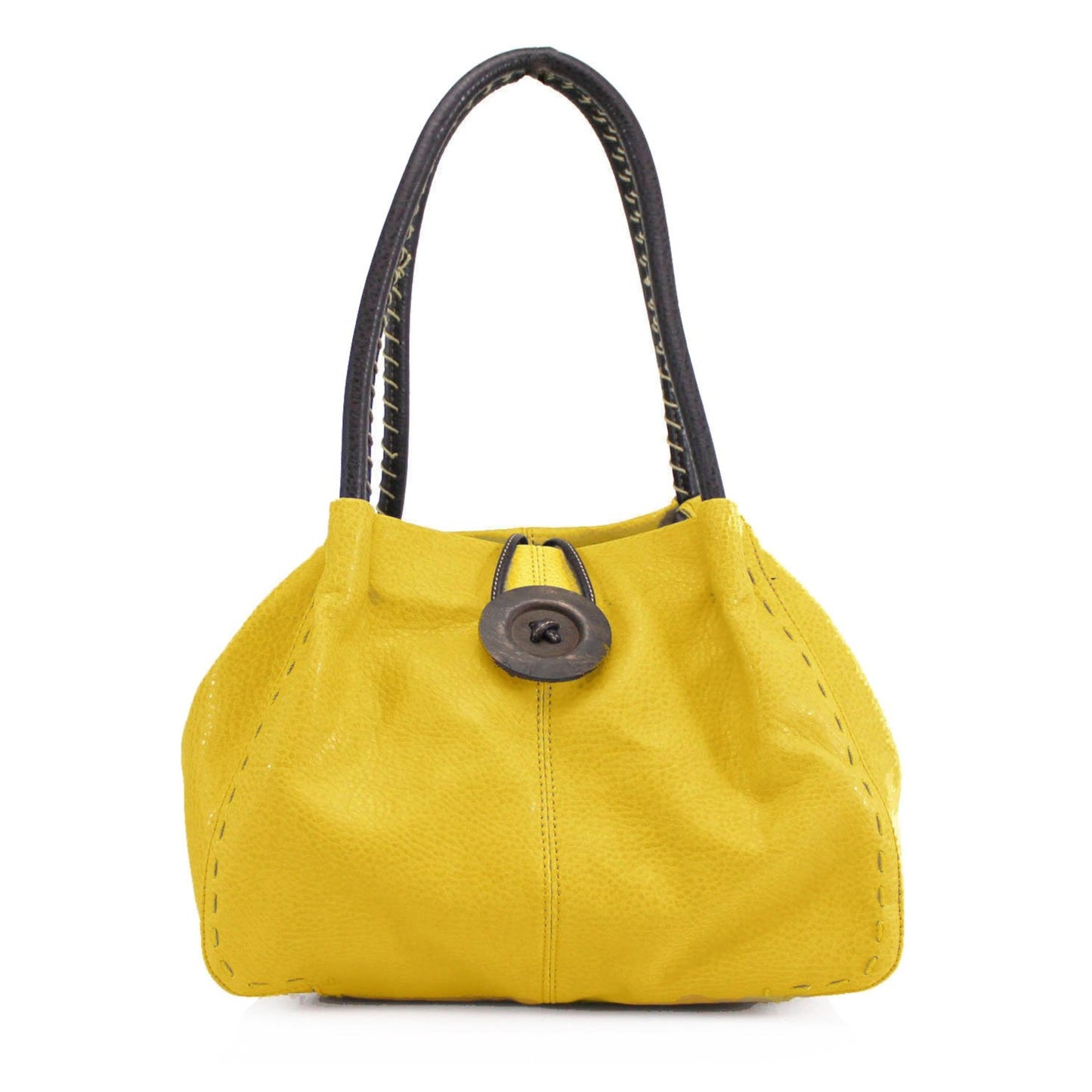 Button Bag Mustard