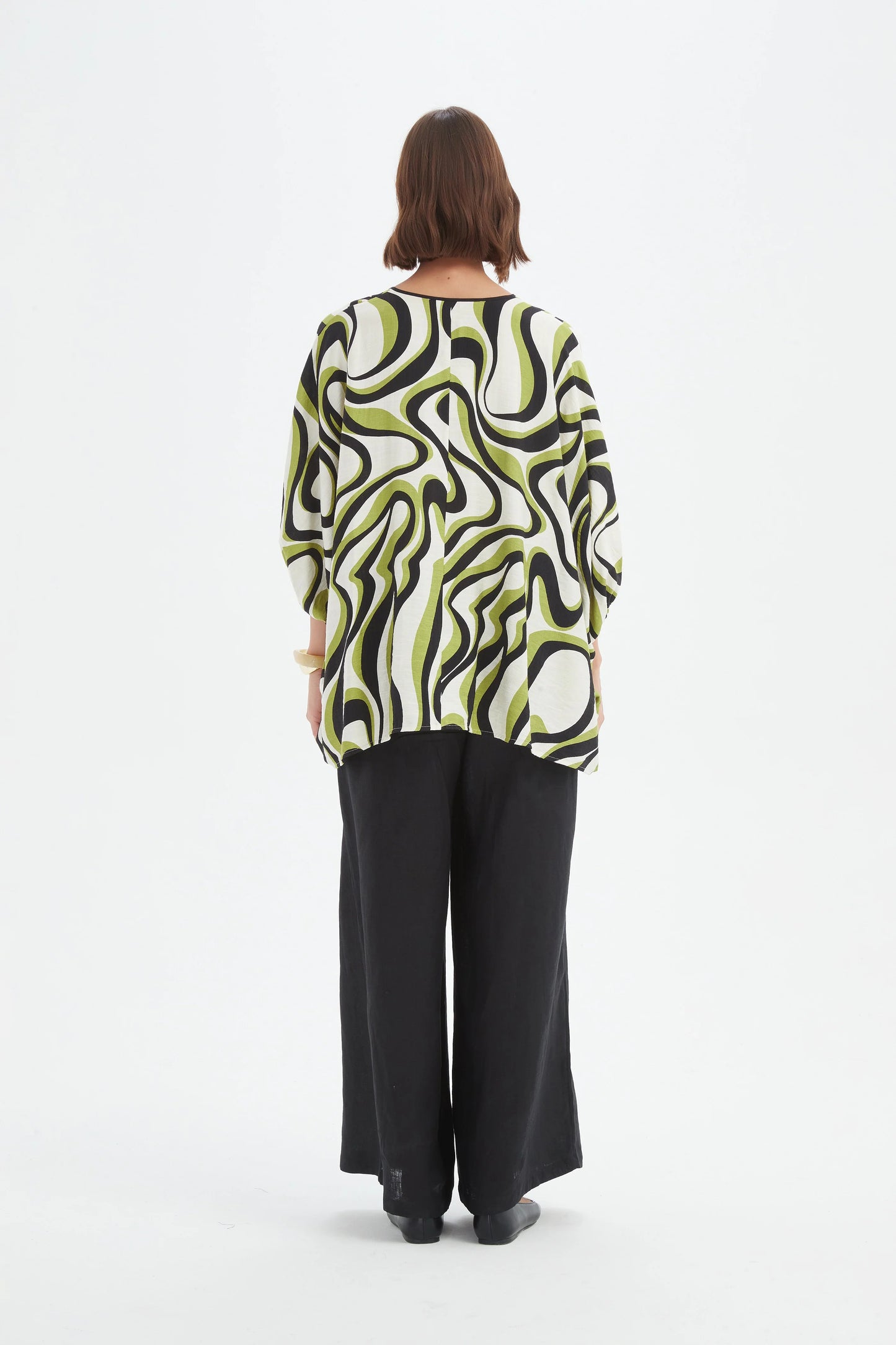 Tirelli Notch Neck Print Top