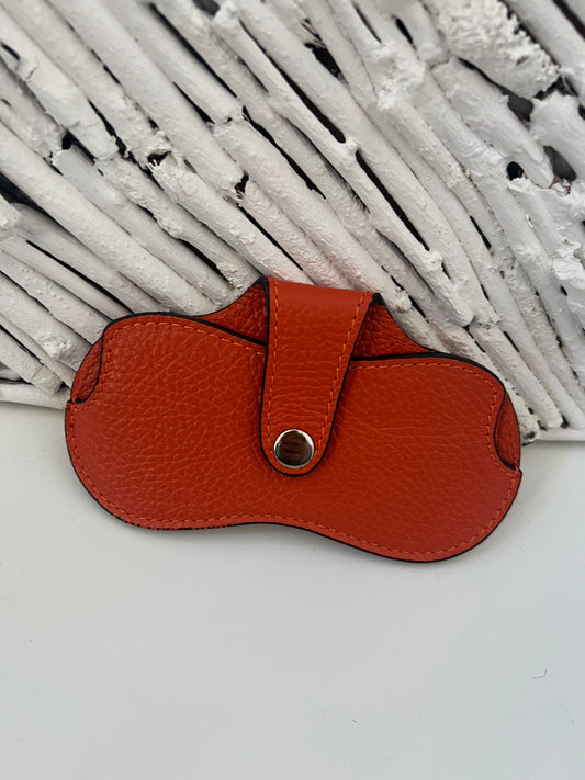 Leather Glass Case Assorted Colours