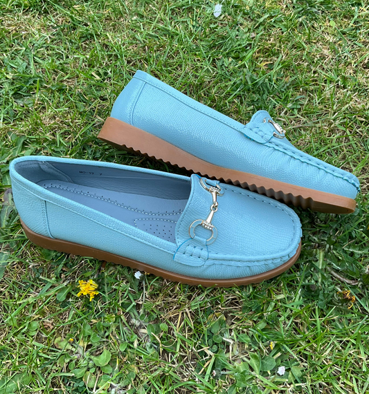 Snaffle Loafer Cornflower Blue