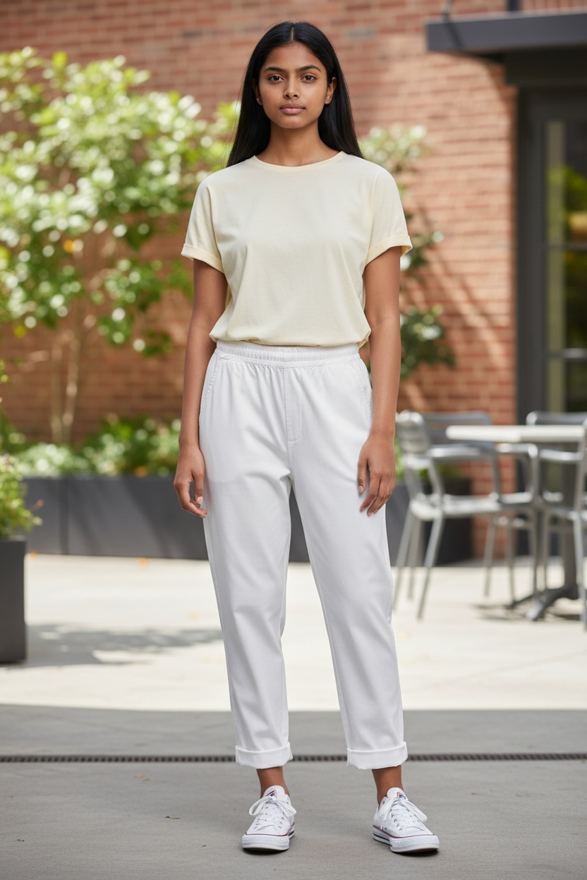 Magic Barrel Jeans White