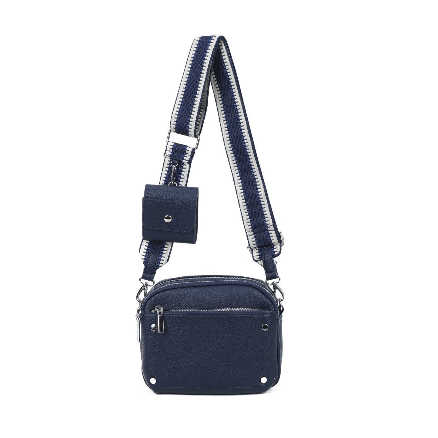 Cross Body Multi Pocket Camera Bag Navy