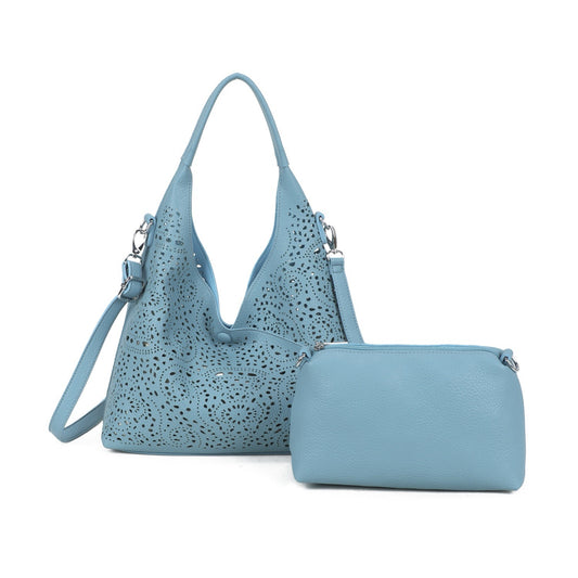 Lattice Shoulder Bag White