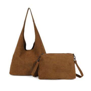 Hobo Bag Two in One Bag Brown