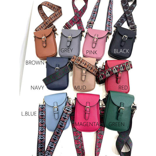 Small Phone Cross Body Bag Asstd Colours