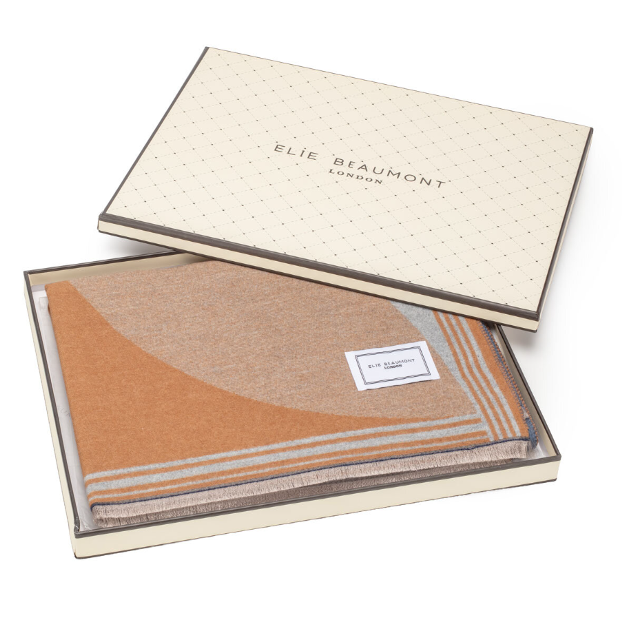 Eli Beaumont Reversible Blue Camel Semi Circle