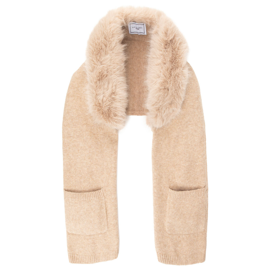 Eli Beaumont Elite Stole Coffee Faux Fur
