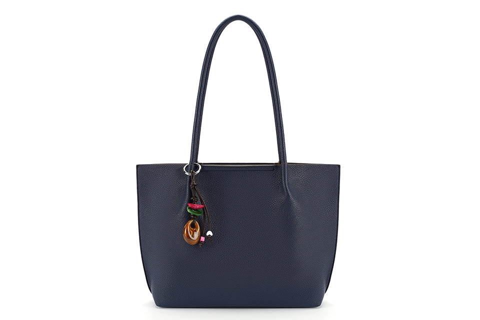 Two in One Tote Handbag Navy