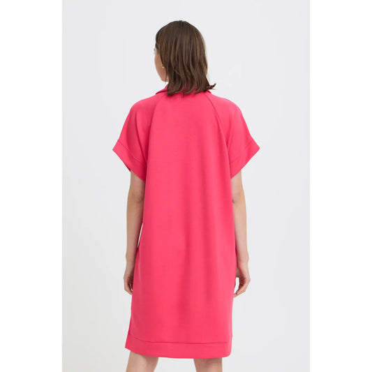 Fransa Aurora T Shirt Dress Pink