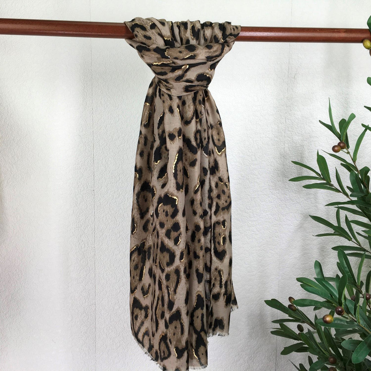Leopard Print with gold Asstd Colours
