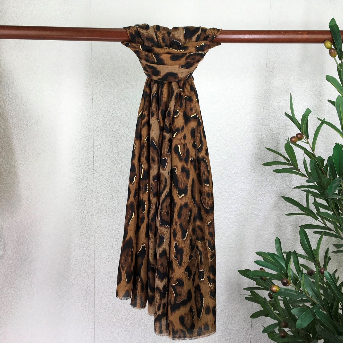 Leopard Print with gold Asstd Colours