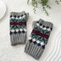 Knitted Mittens  Grey