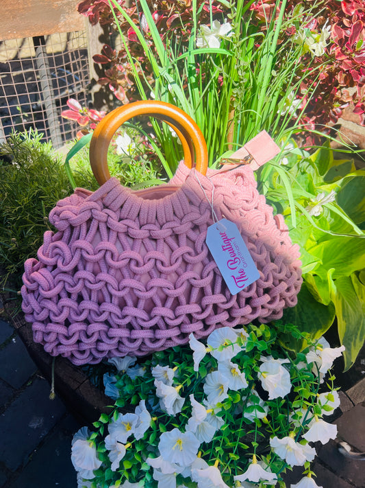 Crochet Summer Bag Pink