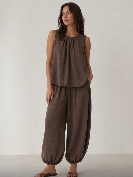 Arizona Two Piece Set Brown