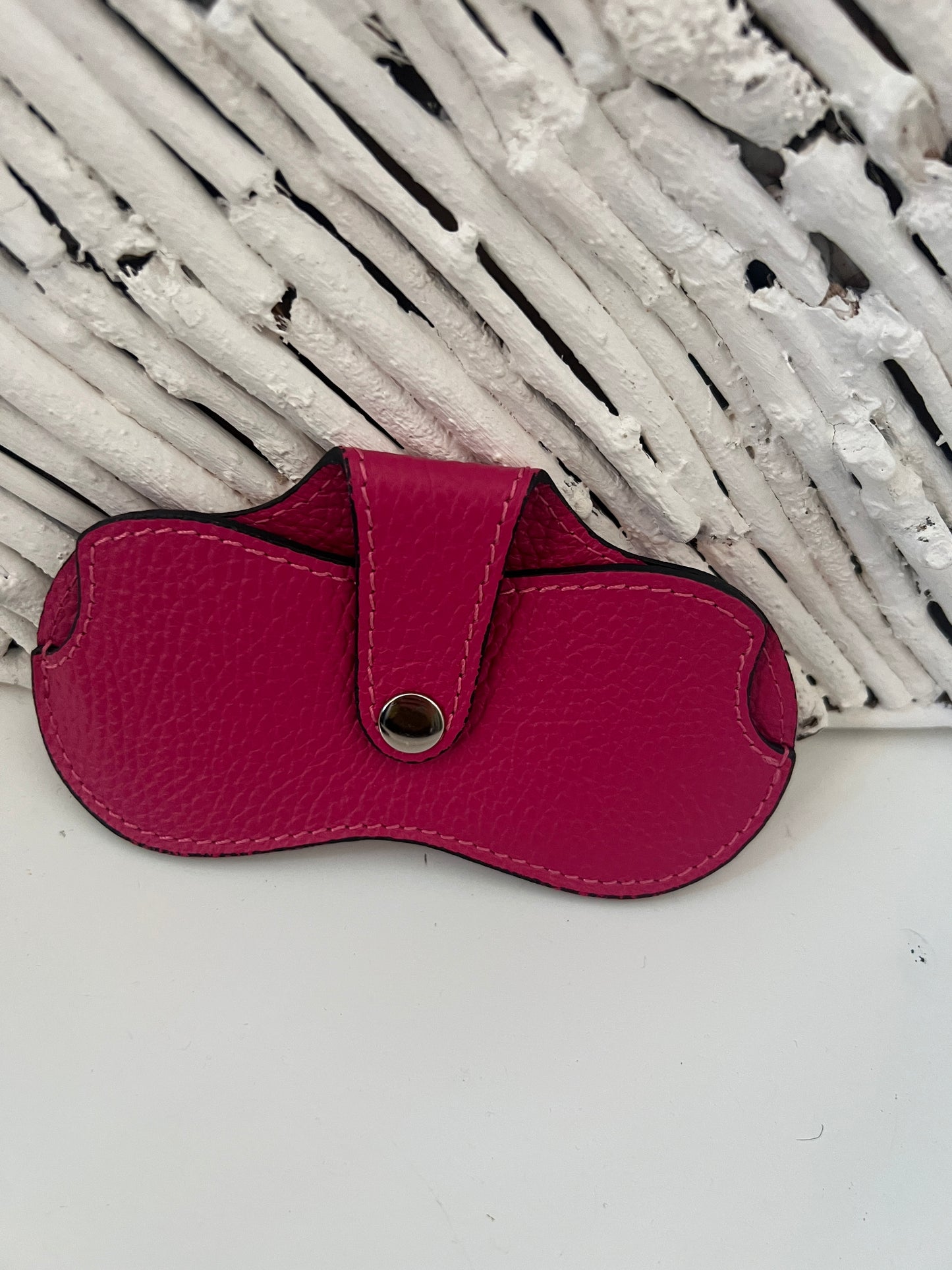 Leather Glass Case Assorted Colours