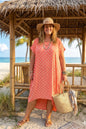 Twist Back Dress Coral