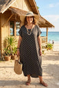 Twist Back Dress Brown