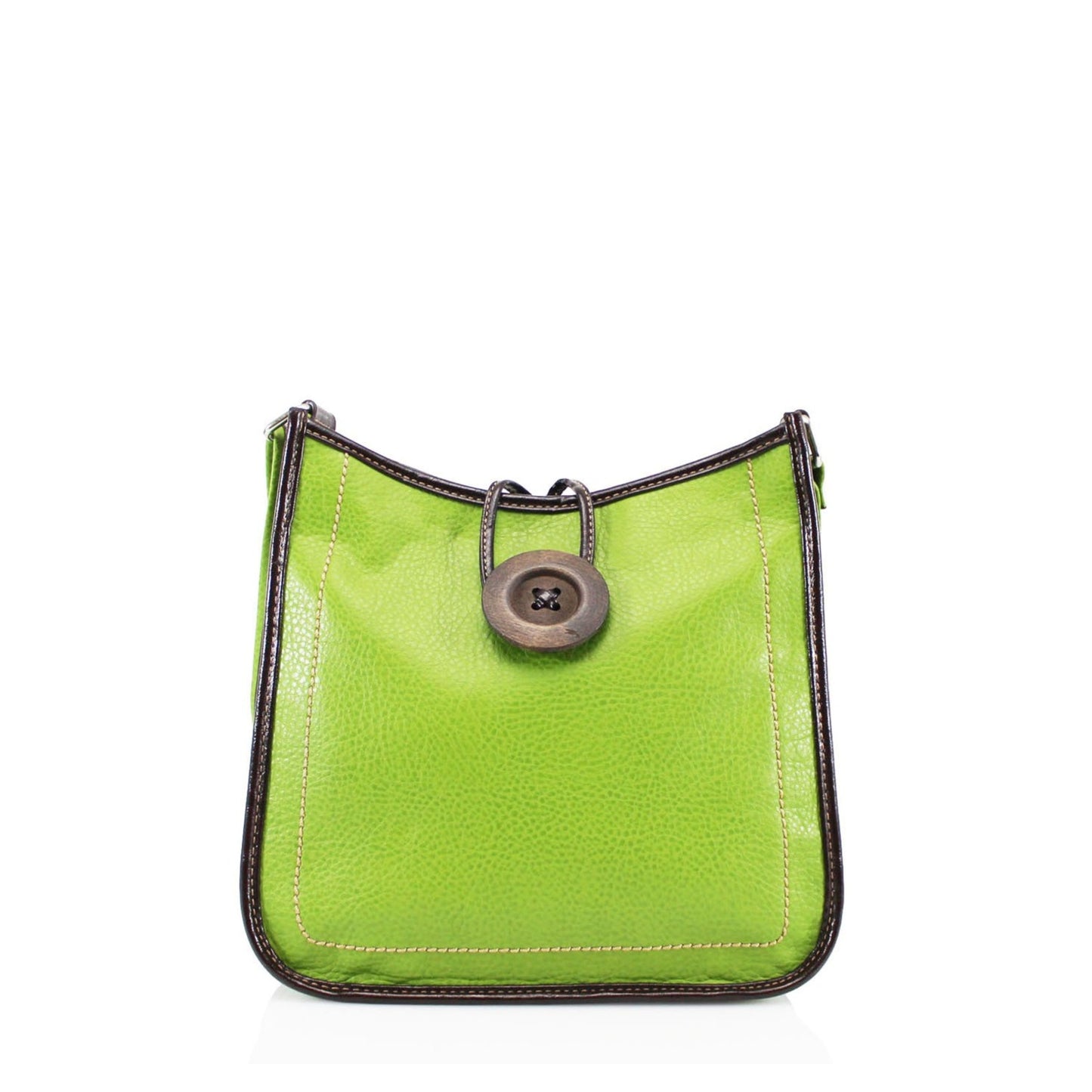 Button Cross body Bag Green