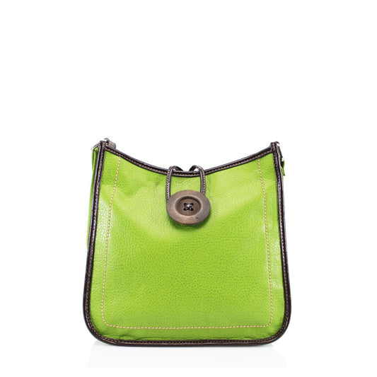 Button Cross body Bag Green