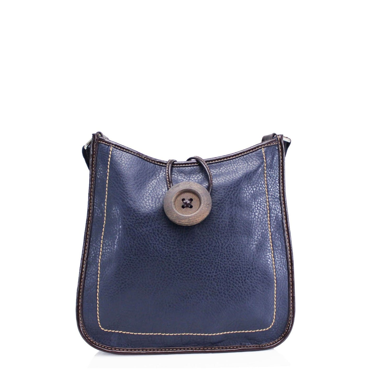 Button Cross body Bag Navy