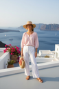 Button Down Long Sleeve Blouse Pink