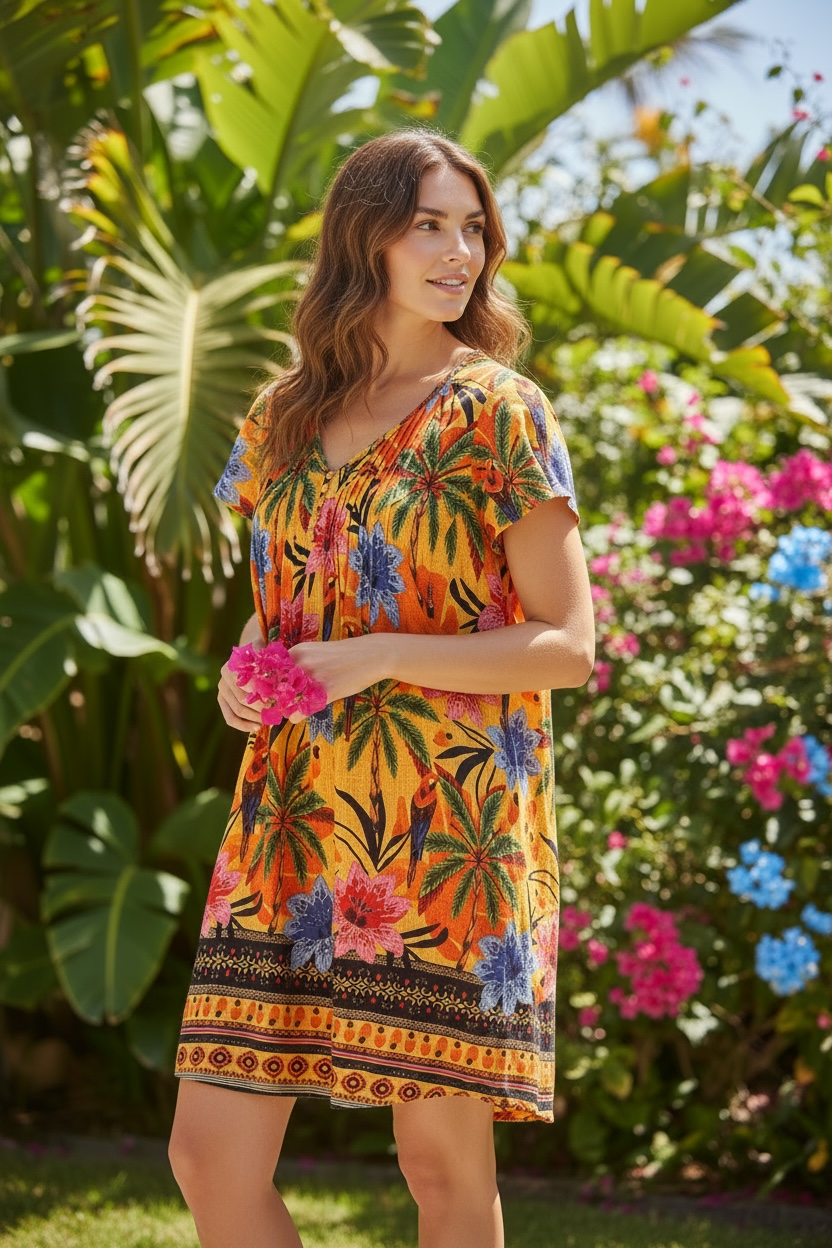 One Summer Nicola Orange Dress
