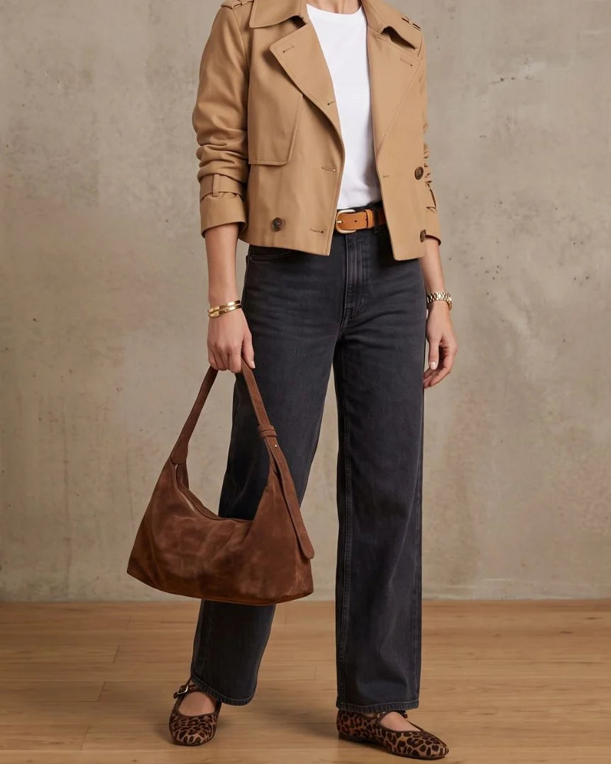 Eli Beaumont Slouch Bag Mid Brown