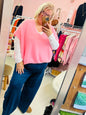 Dana Oversized Tank Knit Candy  Pink