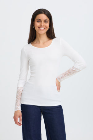Fransa Iza Tee White