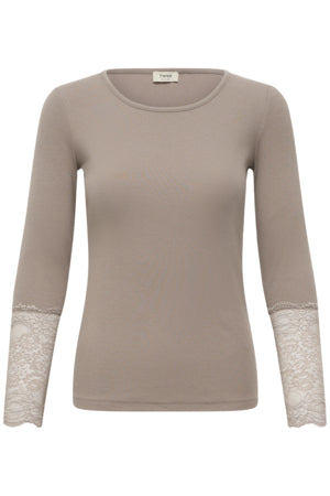 Fransa Iza Tee Driftwood