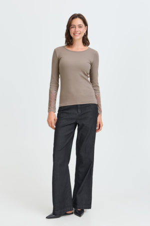 Fransa Iza Tee Driftwood