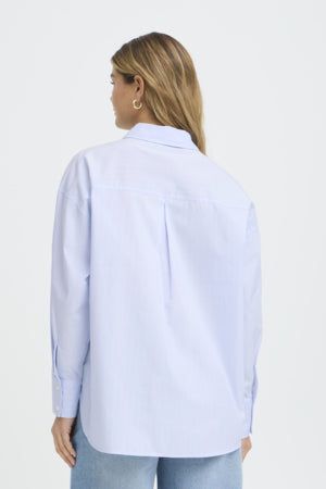 Fransa Zane Shirt Blue/White