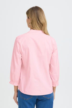 Fransa Zane Shirt Pink/White