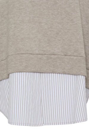 Fransa Jalani Fooler Sweater Driftwood