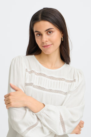Fransa Cassie Blouse  Blanc