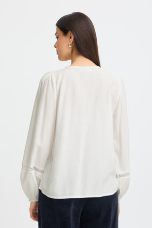Fransa Cassie Blouse  Blanc