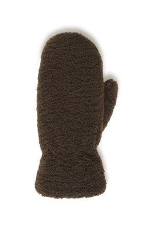 Fransa Teddy Mittens Hot Fudge