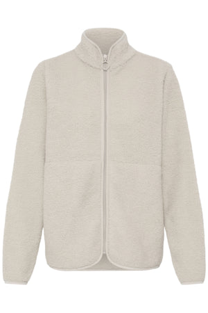 Fransa Tenya Full Zip Fleece Pumice Stone