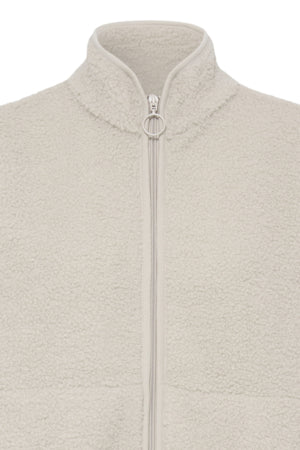 Fransa Tenya Full Zip Fleece Pumice Stone