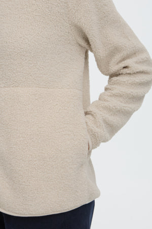 Fransa Tenya Full Zip Fleece Pumice Stone