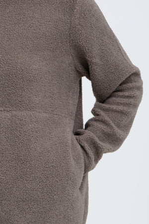 Fransa Tenya Full Zip Fleece Driftwood