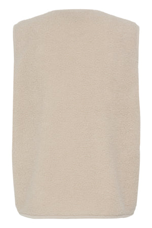 Fransa Tenya Fleece Waistcoat Cream