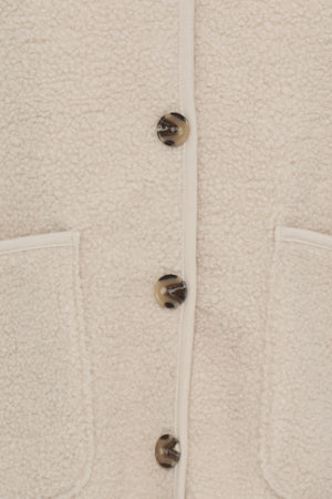 Fransa Tenya Fleece Waistcoat Cream