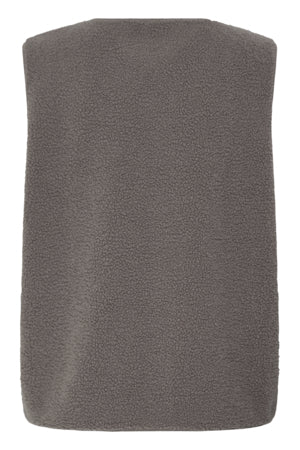 Fransa Tenya Fleece Waistcoat Driftwood