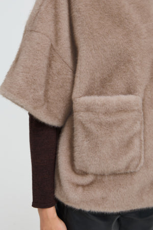 Fransa Luxury Faux Fur Gilet