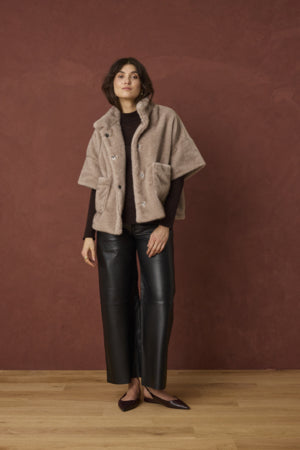 Fransa Luxury Faux Fur Gilet
