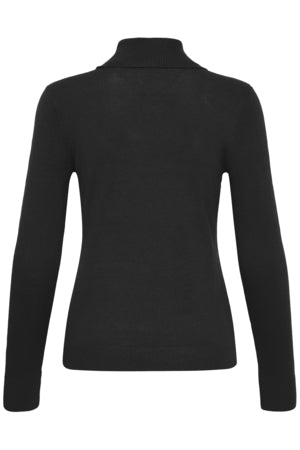Fransa Mary Polo Jumper Black